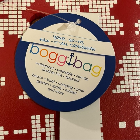 NWT Bogg Bag Original Tote color Ugly Red Sweater - Picture 6 of 11